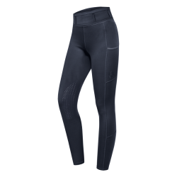 Leggings Da Equitazione DONNA 4 STAGIONI Ella Con Inserto In Silicone Sul Ginocchio CON PASSANTI PER CINTURA